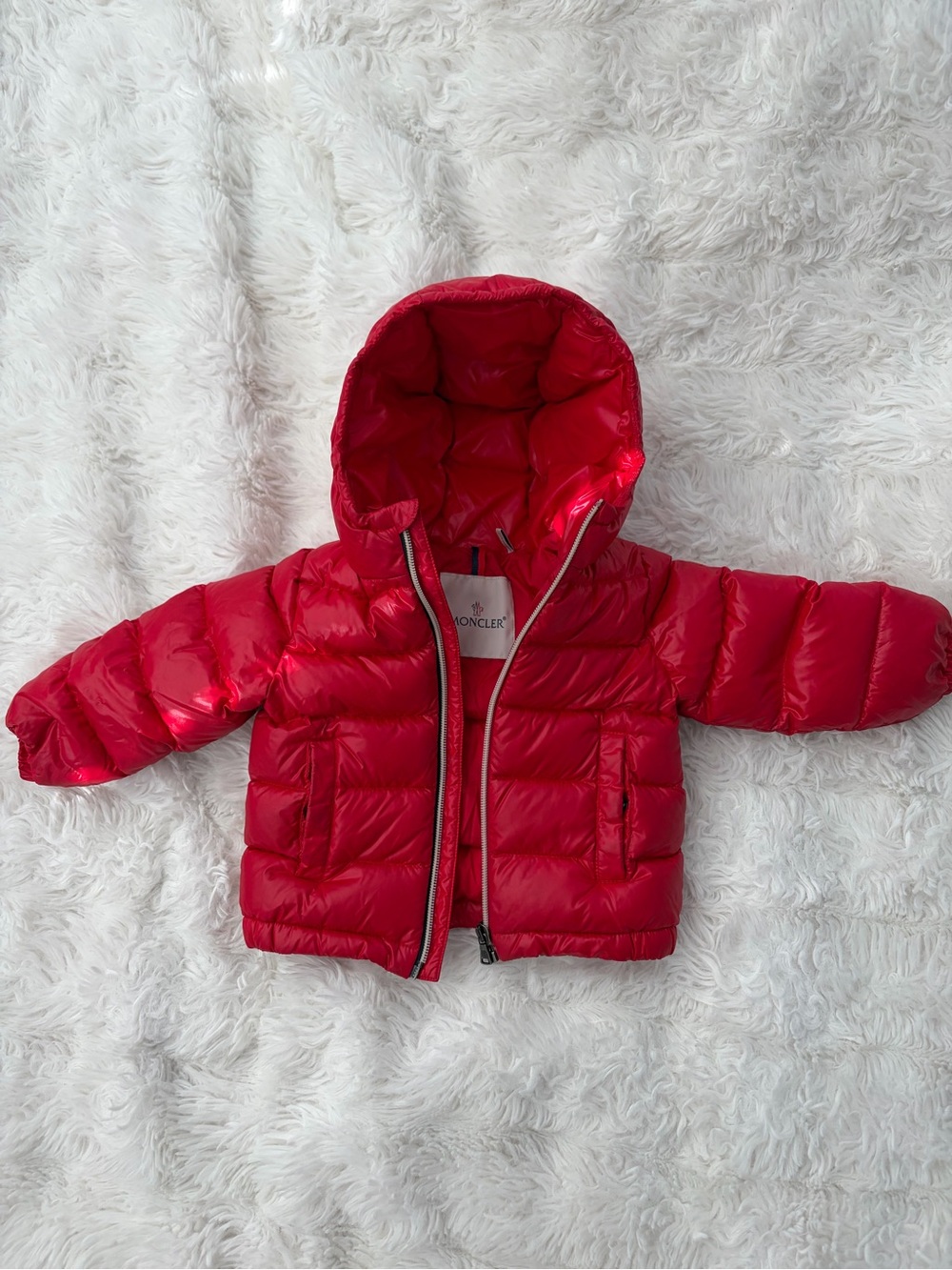 Moncler Children's Red Puffer Jacket